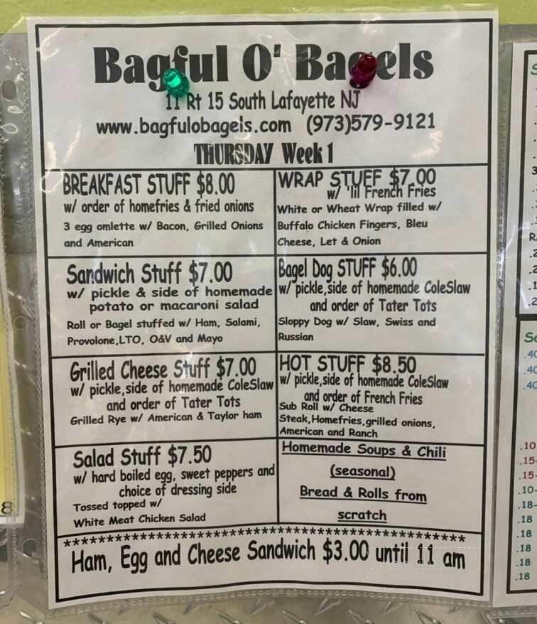 Bagful O Bagels - Lafayette, NJ