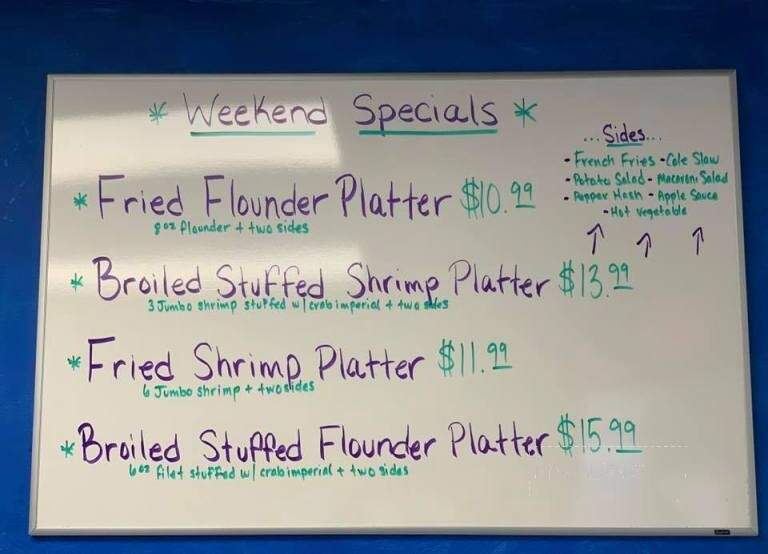 Bob's Seafood Market - Northfield, NJ menu_pic