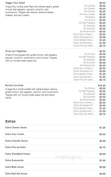 San Felipe Mexican Restaurant - Asheboro, NC menu_pic