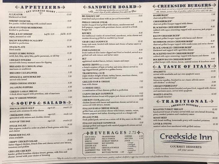 Creekside Inn Restaurant - East Freedom, PA