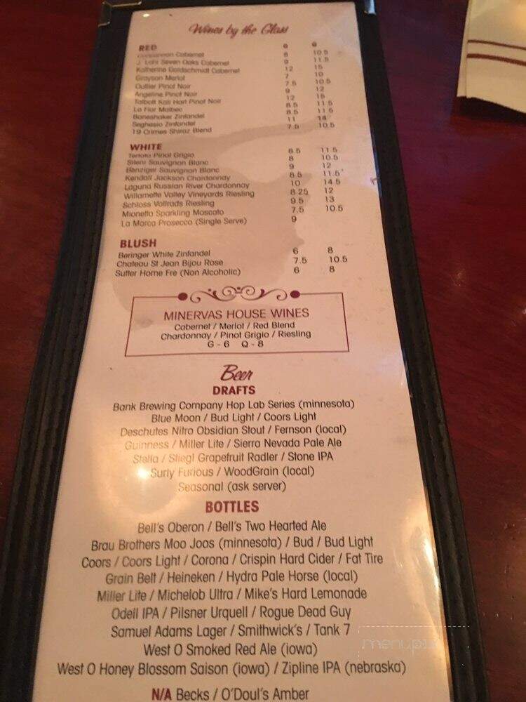 Minerva's - Sioux Falls, SD menu_pic