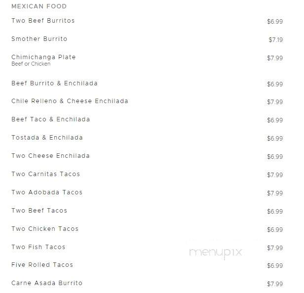 Alberto's Mexican Food - St George, UT menu_pic