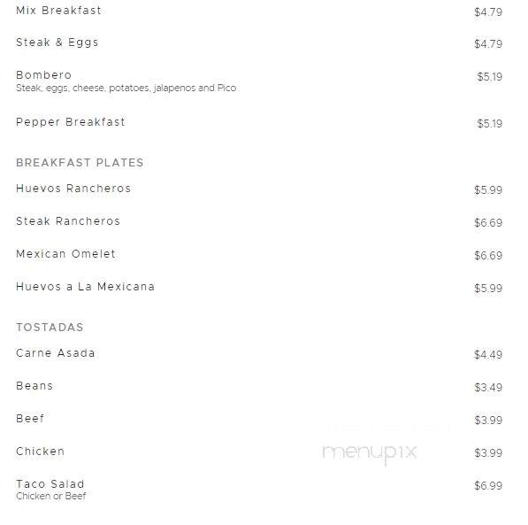 Alberto's Mexican Food - St George, UT menu_pic