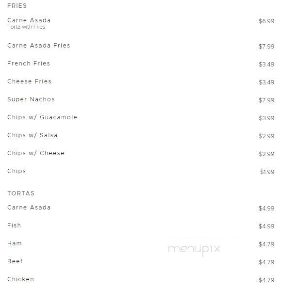 Alberto's Mexican Food - St George, UT menu_pic