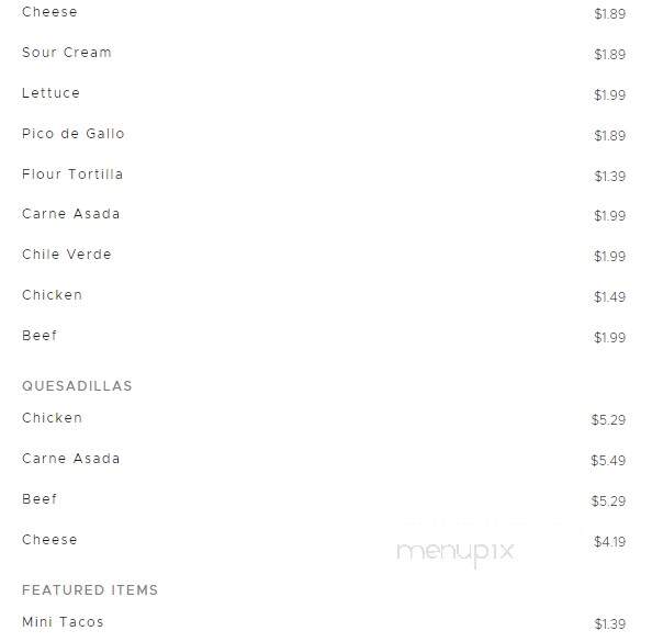 Alberto's Mexican Food - St George, UT menu_pic