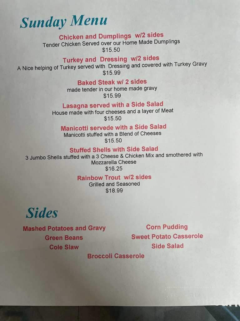 Glen Ferris Inn - Glen Ferris, WV menu_pic