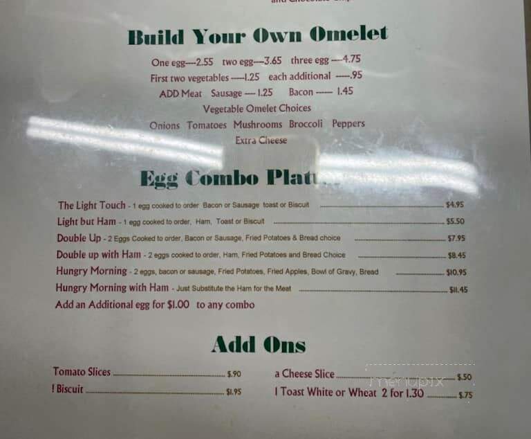 Glen Ferris Inn - Glen Ferris, WV menu_pic