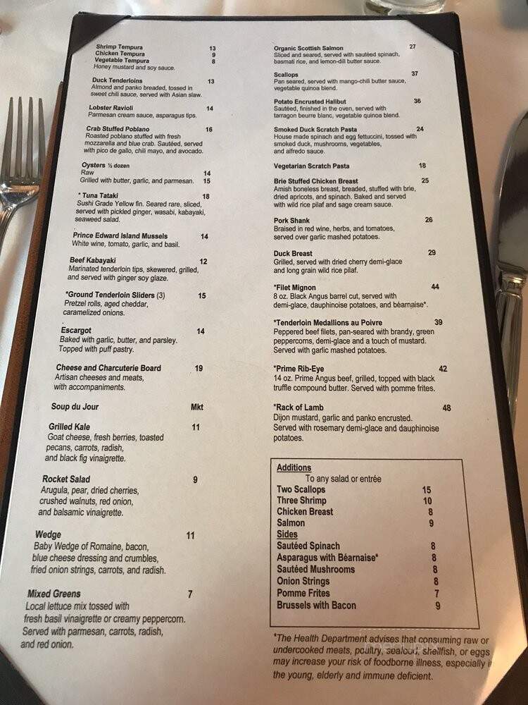 Sebastian's - Racine, WI menu_pic