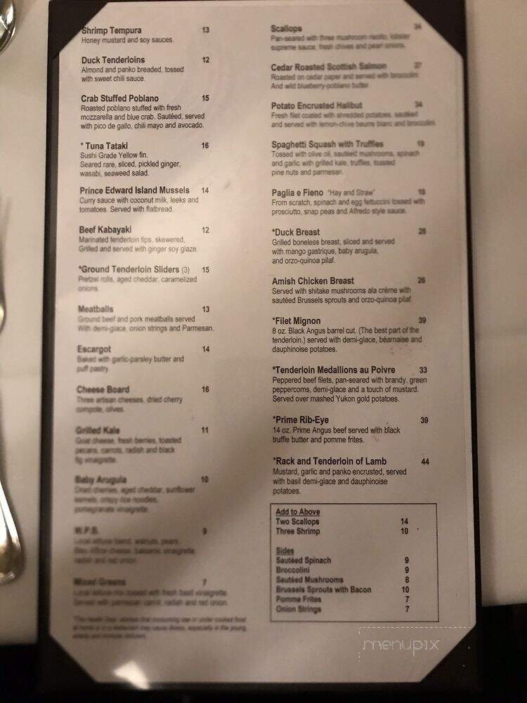 Sebastian's - Racine, WI menu_pic
