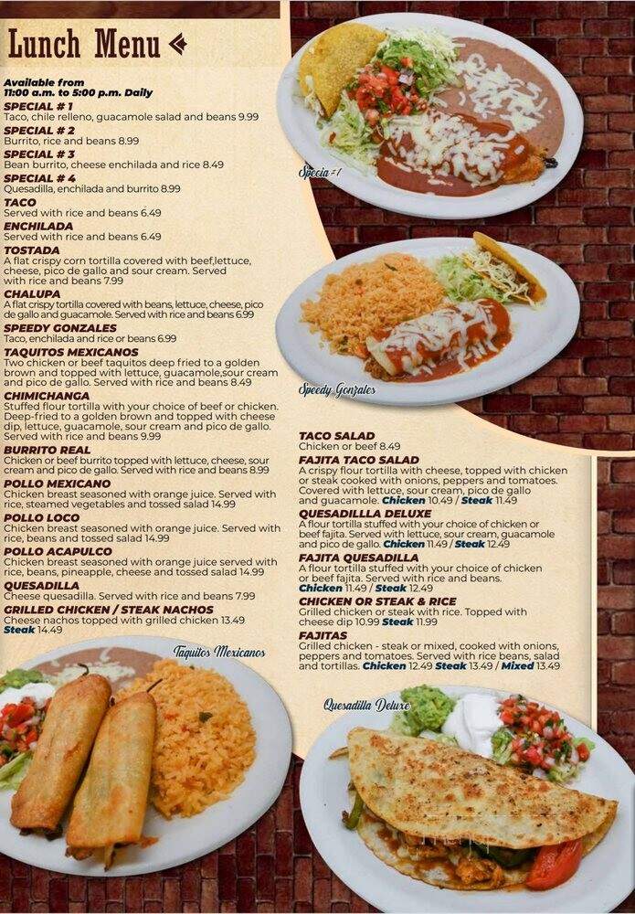 Casa Blanca - Madison, AL menu_pic