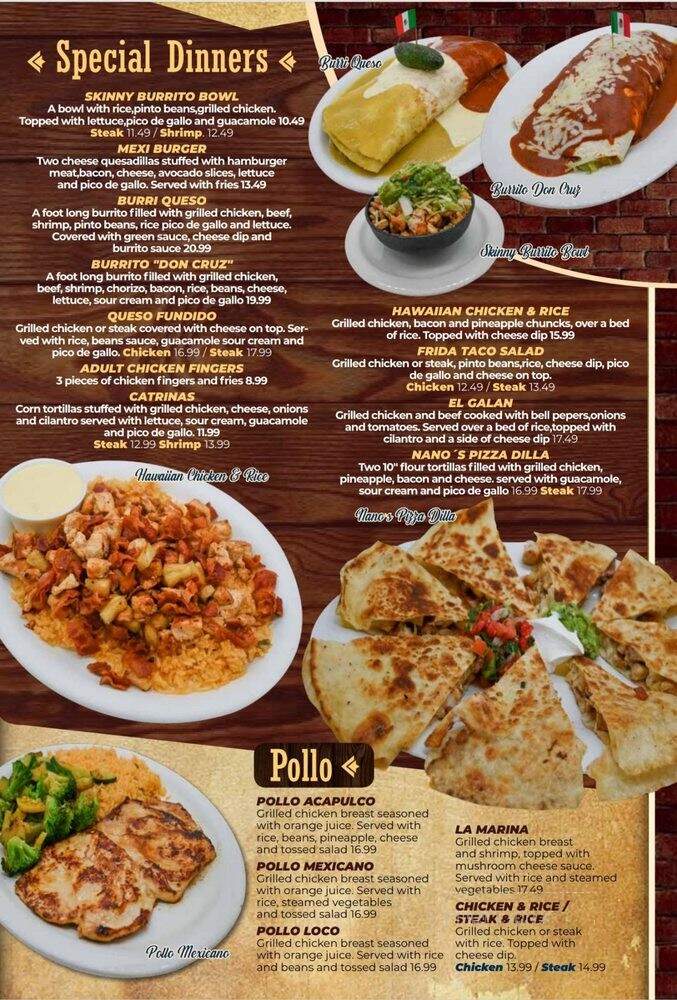 Casa Blanca - Madison, AL menu_pic