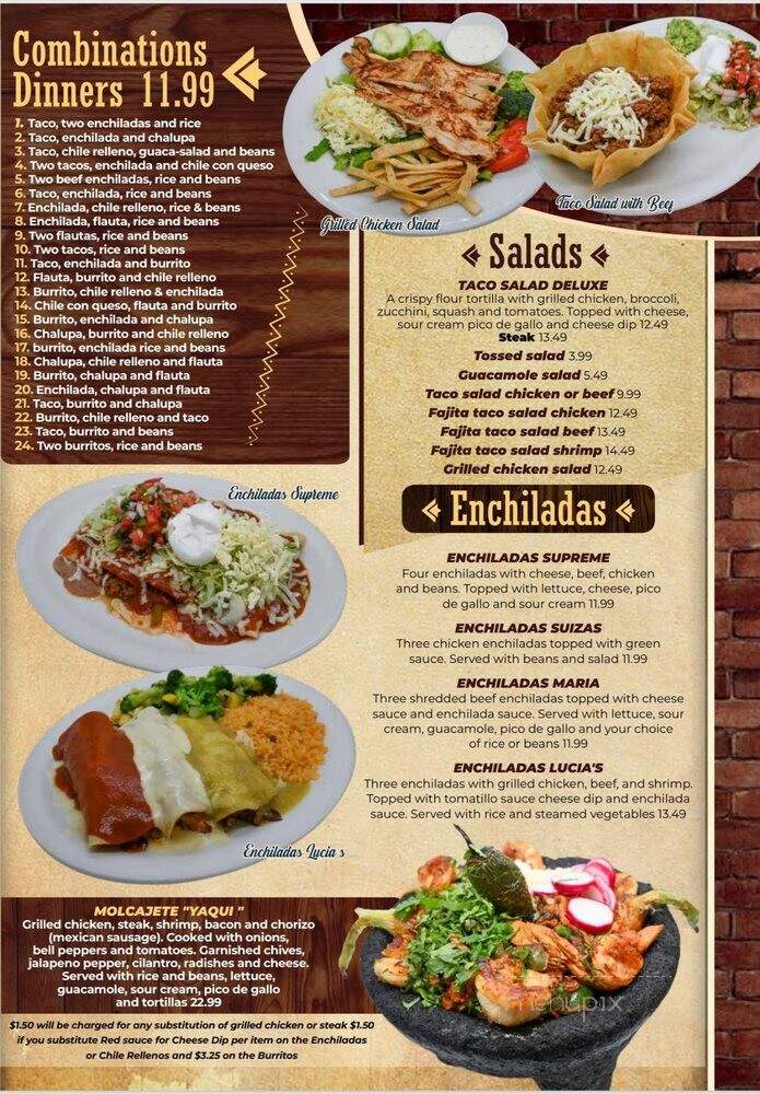 Casa Blanca - Madison, AL menu_pic