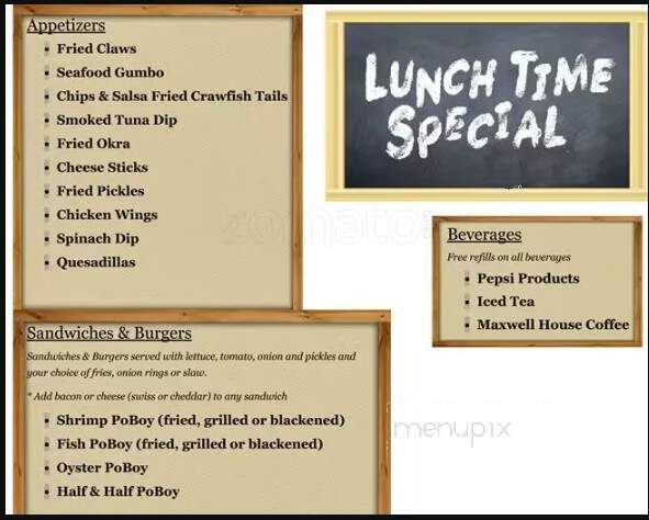 Big Daddy's Grill At Riverpark - Fairhope, AL menu_pic