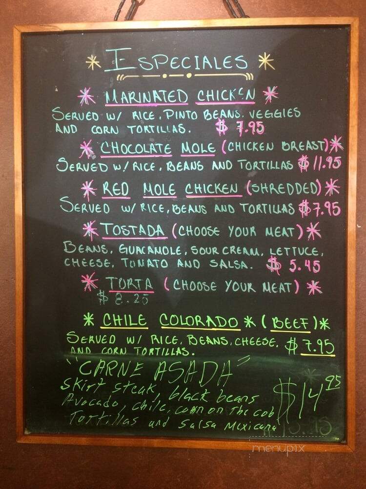 Amigos Grill - Portola Valley, CA menu_pic