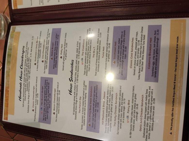 Fresno Breakfast House - Fresno, CA menu_pic