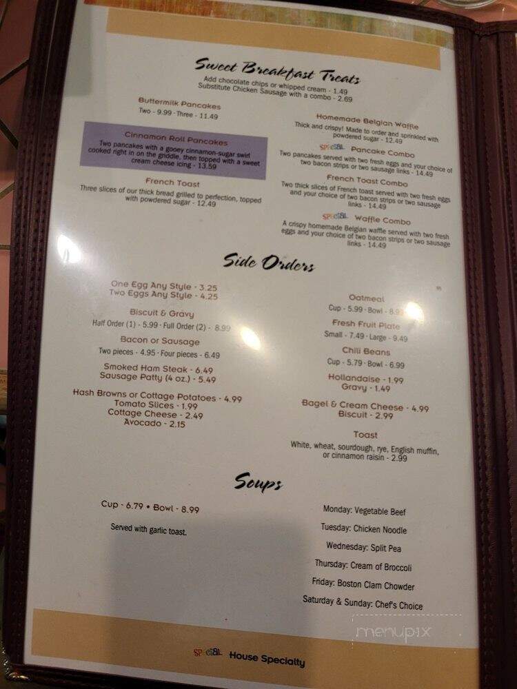 Fresno Breakfast House - Fresno, CA menu_pic