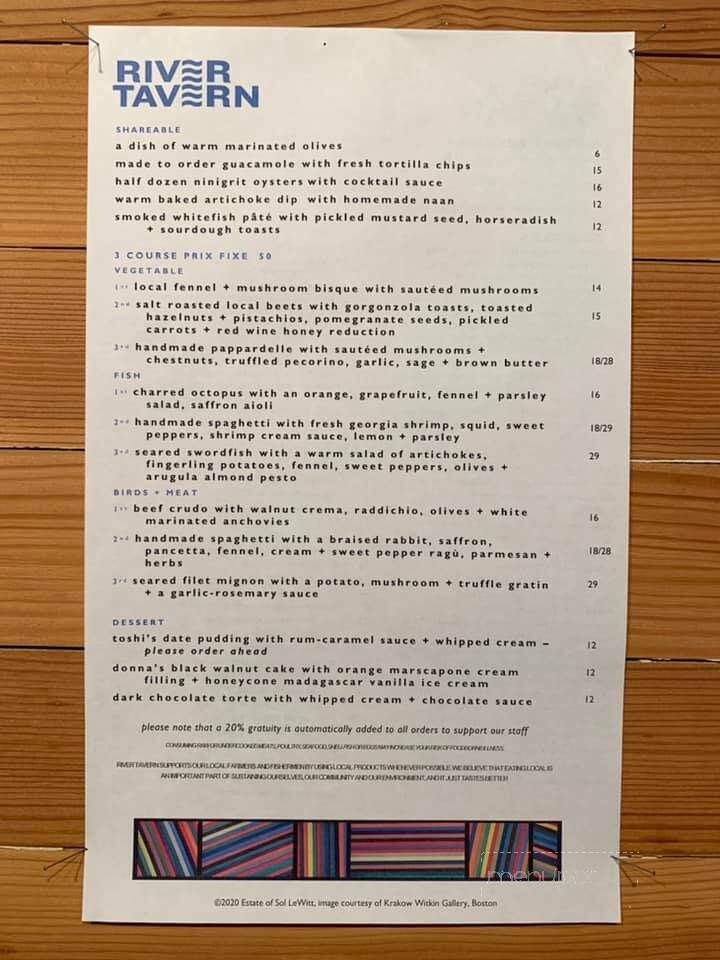 River Tavern - Chester, CT menu_pic