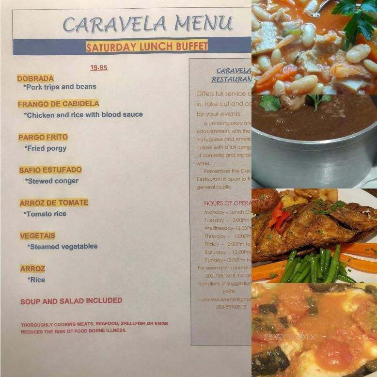 Caravela Restaurant - Danbury, CT menu_pic