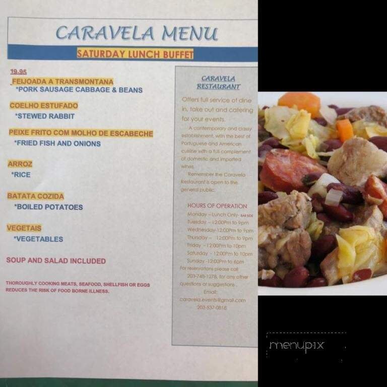 Caravela Restaurant - Danbury, CT menu_pic