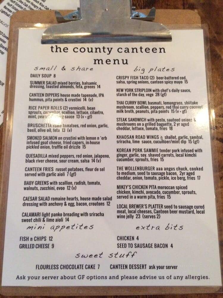 The County Canteen - Picton, ON