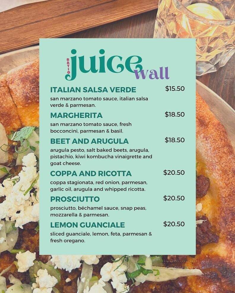 Ratio Coffee - Vernon, BC menu_pic