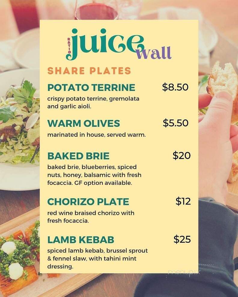 Ratio Coffee - Vernon, BC menu_pic