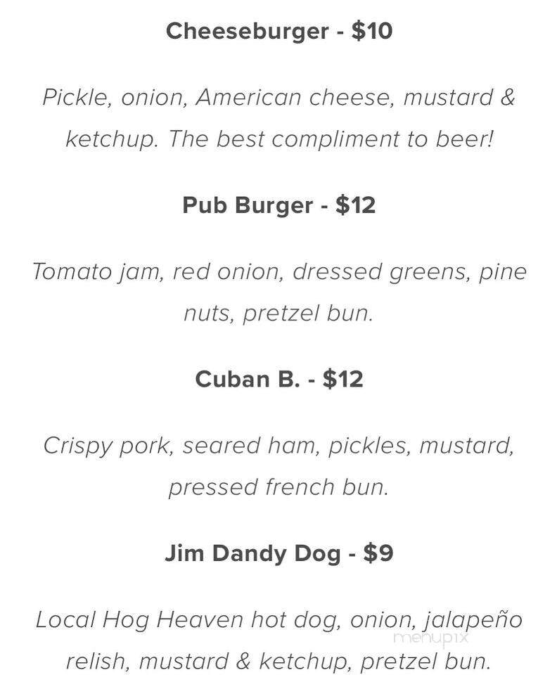Hunga Dunga Brewing - Moscow, ID menu_pic