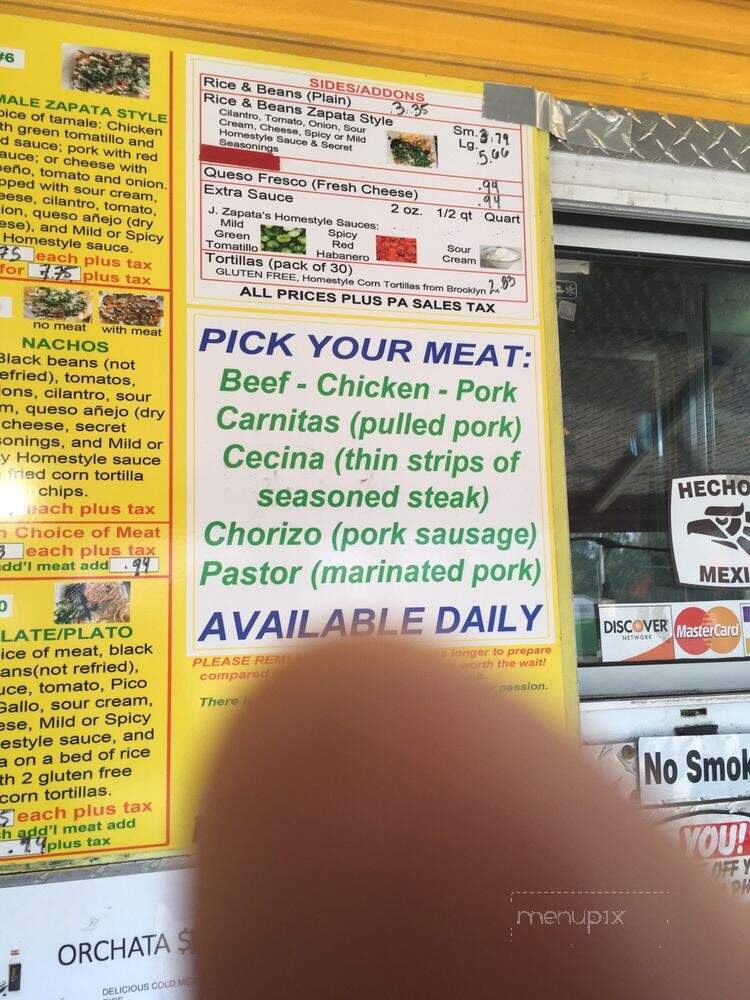 J Zapata - Drums, PA menu_pic