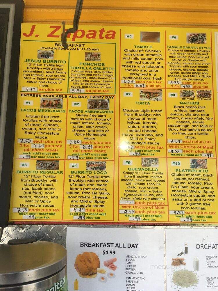 J Zapata - Drums, PA menu_pic