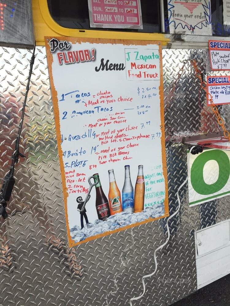 J Zapata - Drums, PA menu_pic
