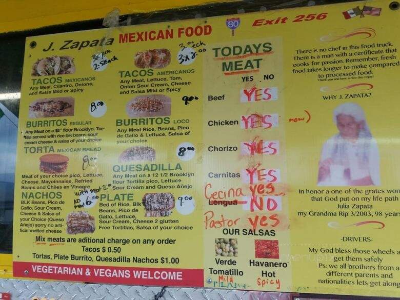 J Zapata - Drums, PA menu_pic