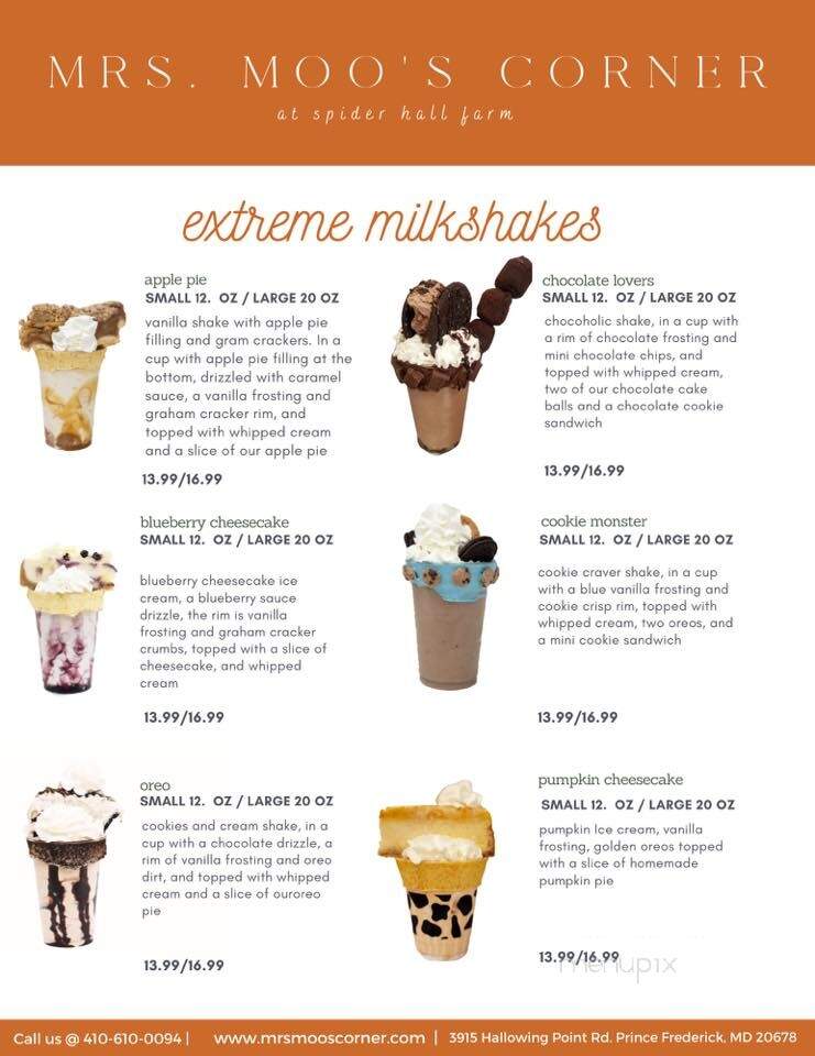 Mrs. Moo's Corner - Prince Frederick, MD menu_pic