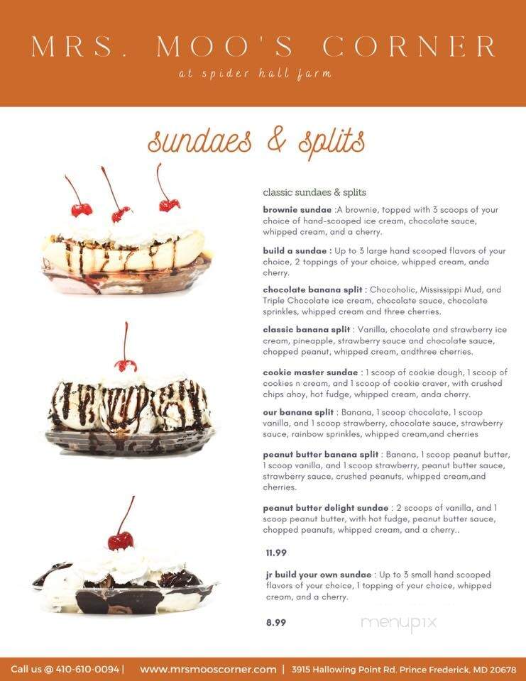 Mrs. Moo's Corner - Prince Frederick, MD menu_pic