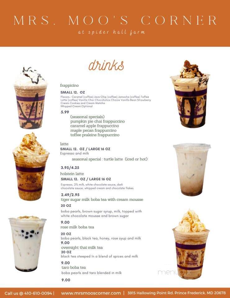 Mrs. Moo's Corner - Prince Frederick, MD menu_pic