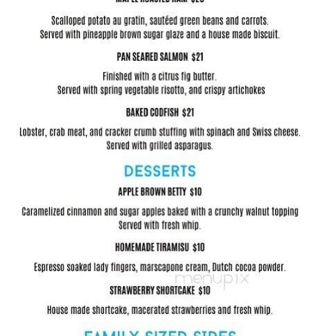 C Shore - Wellfleet, MA menu_pic