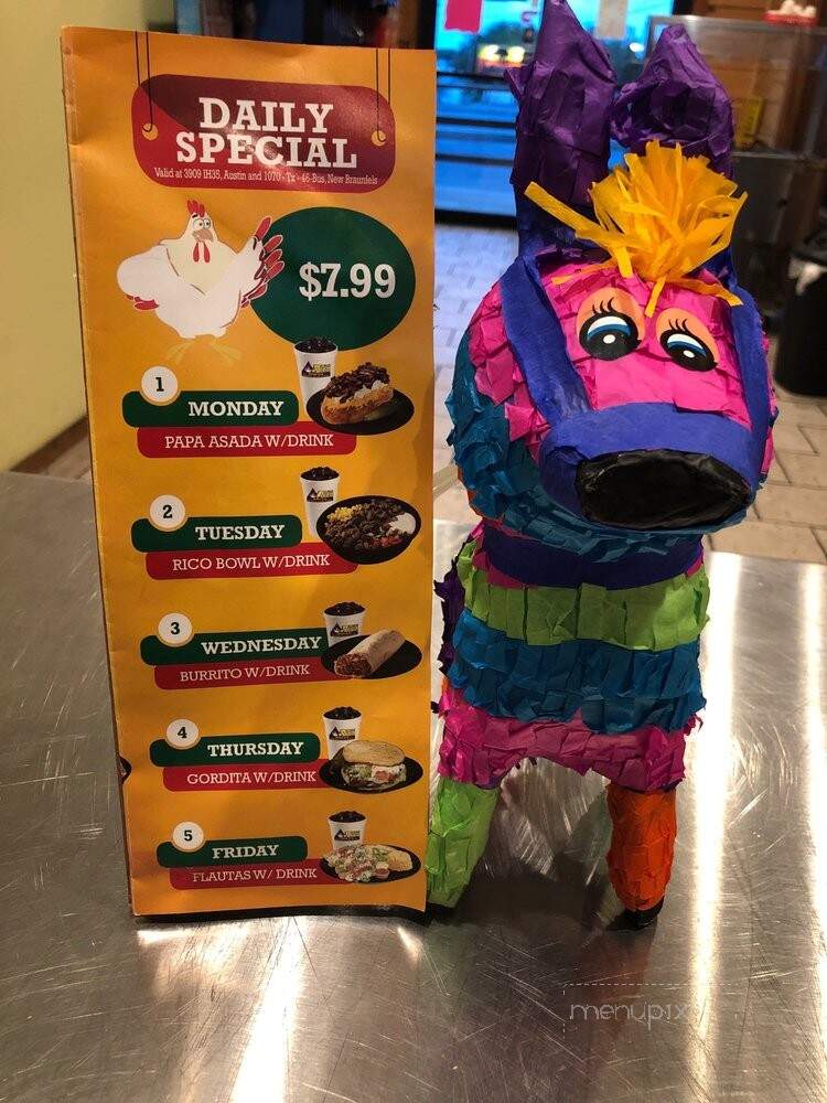 El Pollo Rico - New Braunfels, TX menu_pic
