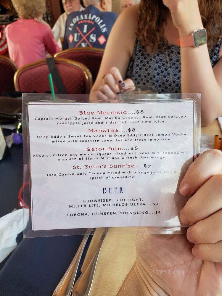 St. Johns Rivership Cruise - Sanford, FL menu_pic