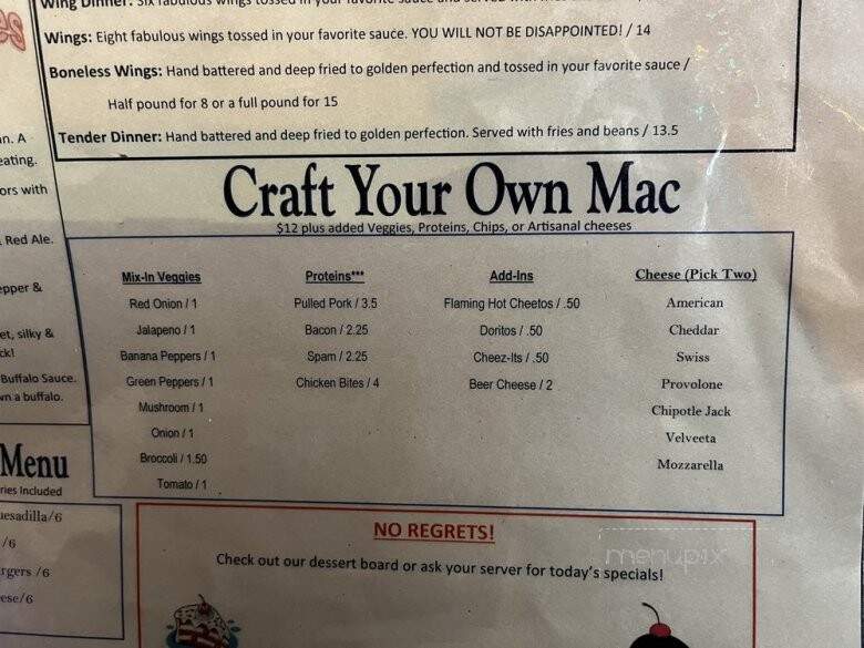 The World's End Craft Burger Bar - Roseville, MI menu_pic
