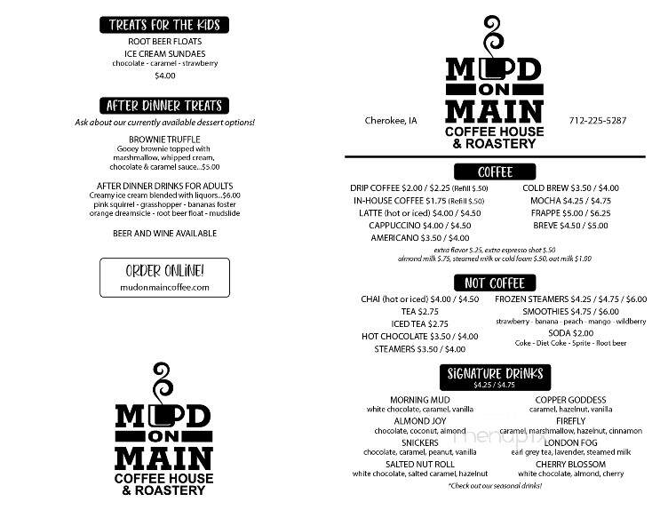 Mud On Main - Cherokee, IA menu_pic