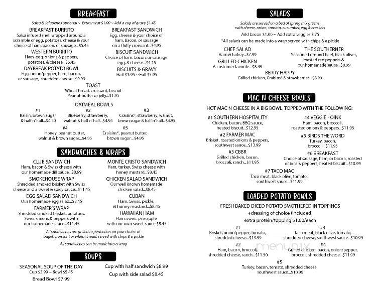 Mud On Main - Cherokee, IA menu_pic