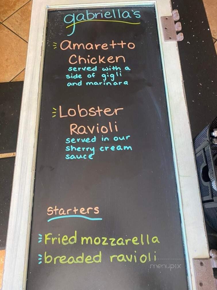 Gabriella's Ristorante - Prescott Valley, AZ menu_pic