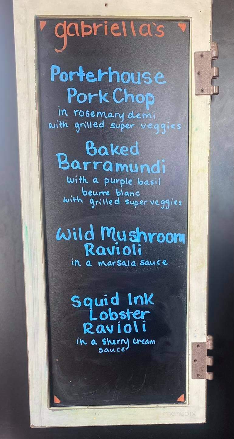 Gabriella's Ristorante - Prescott Valley, AZ menu_pic