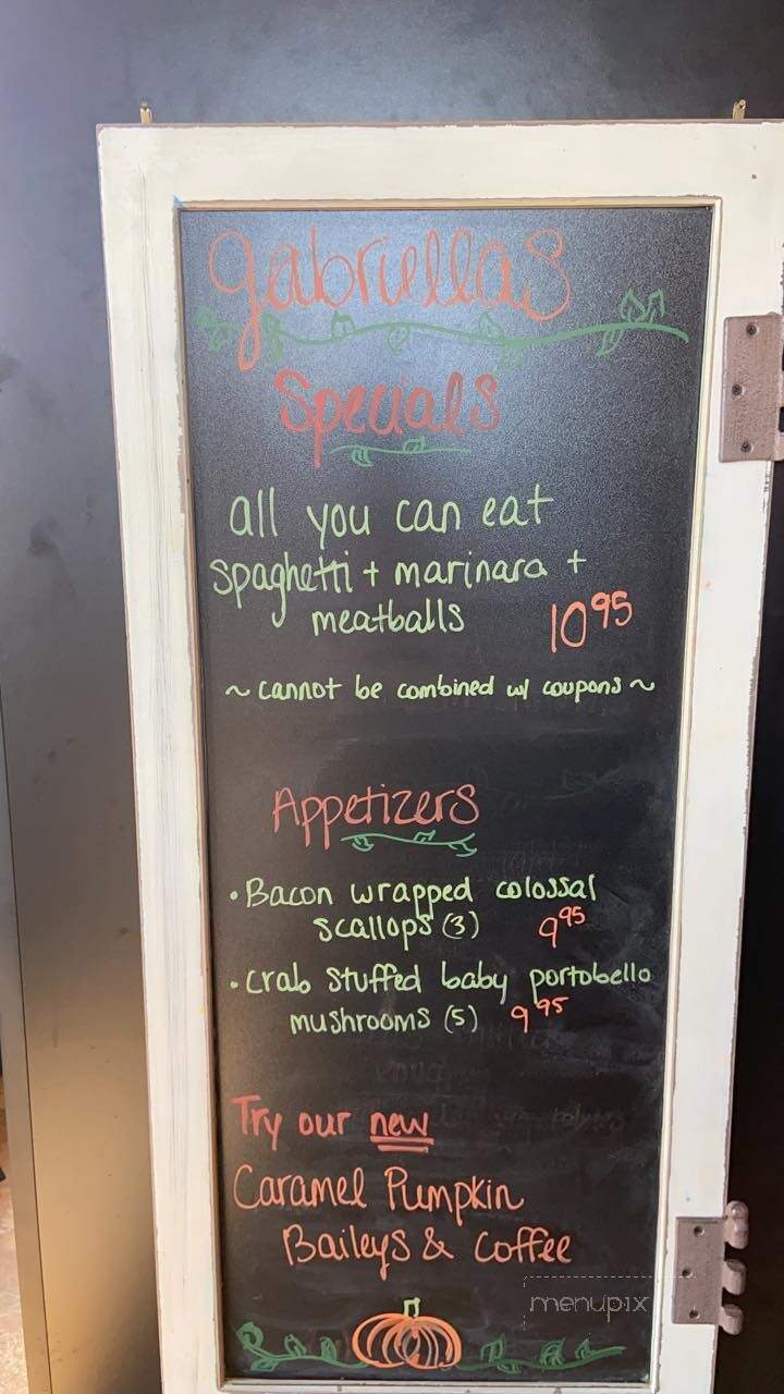Gabriella's Ristorante - Prescott Valley, AZ menu_pic
