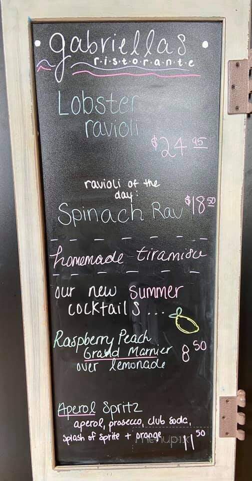 Gabriella's Ristorante - Prescott Valley, AZ menu_pic