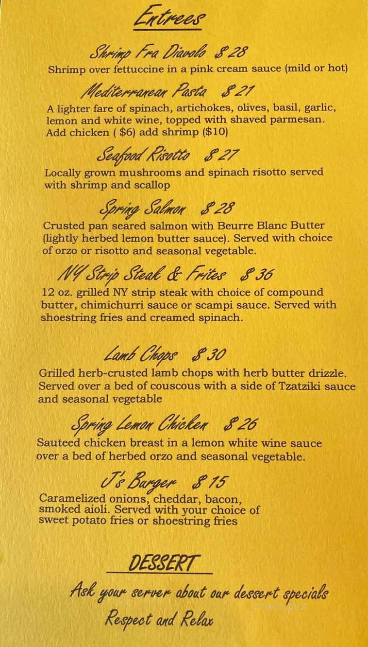 J's Place - Middletown, NY menu_pic