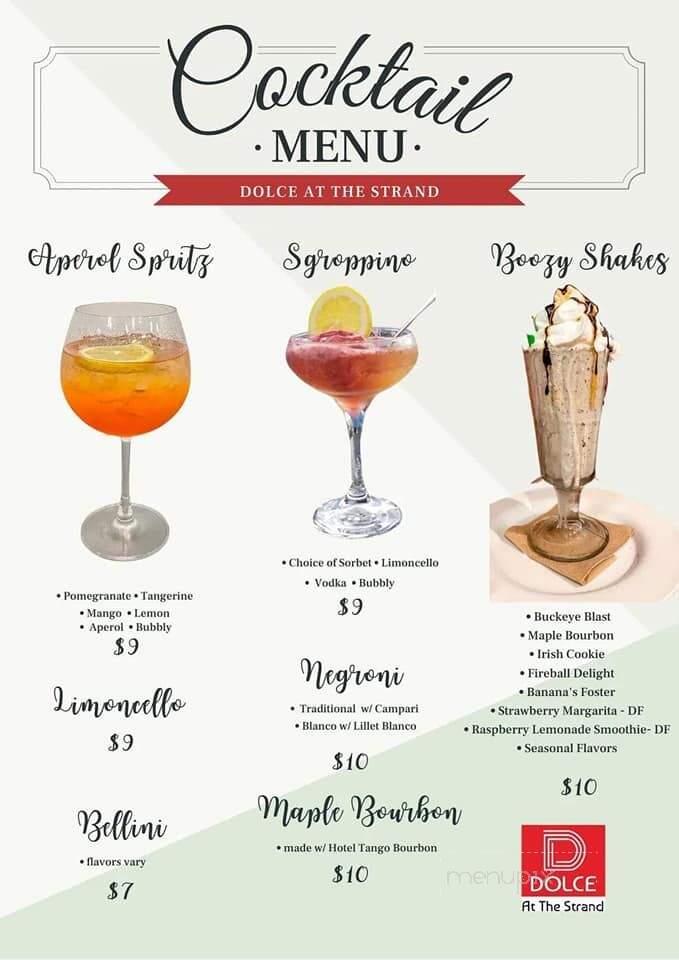 Dolce At The Strand - Wadsworth, OH menu_pic