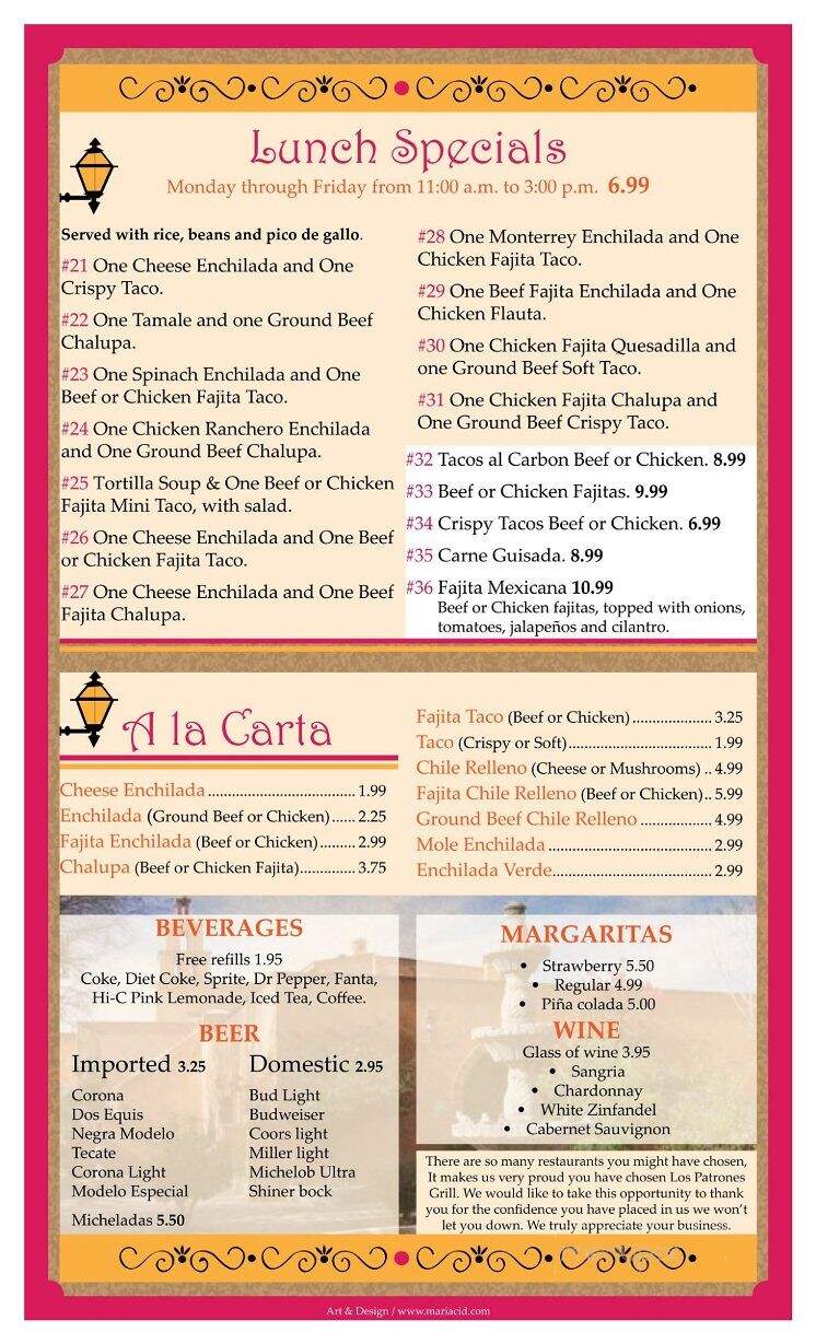 Los Patrones Mexican Grill - Burton, TX