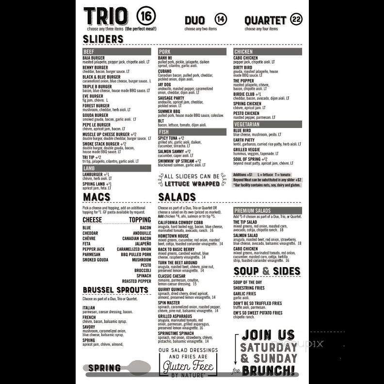 Taste! Craft Eatery - Paso Robles, CA menu_pic