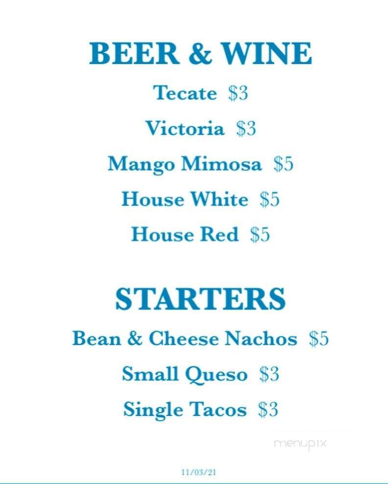 Maria's Mexican Kitchen - Fort Worth, TX menu_pic