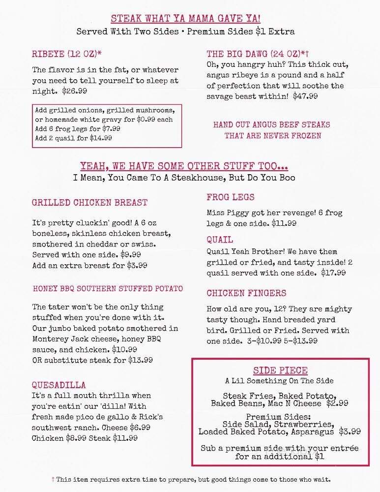 Just South of Athens - Jesup, GA menu_pic